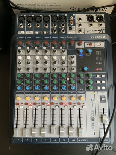 Микшерный пульт soundcraft 10 signature