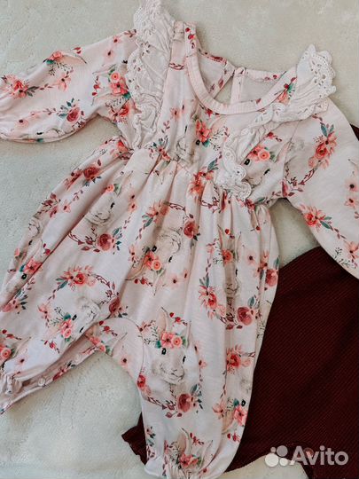 Нарядные боди для девочки 62 68
