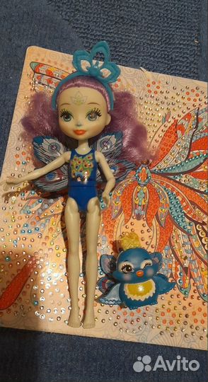 Кукла enchantimals с питомцем Patter Peacock&Flap\