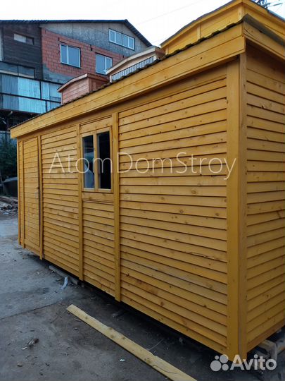 Бытовка деревянная утепленная с электрикой