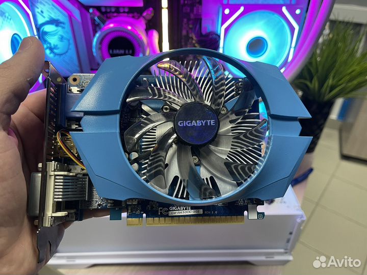 Видеокарта Gigabyte GTX 650 - 1 гб. Сост Идеал