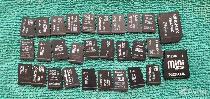 Карта памяти micro sd 30 штук