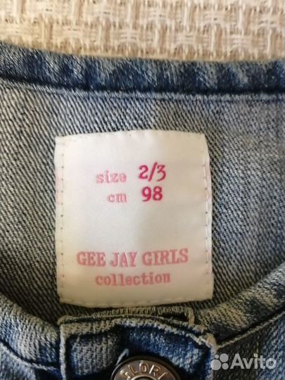 Джинсовка детская для девочек р.2/3 98см