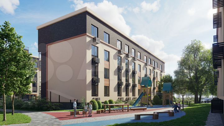 2-к. квартира, 61,6 м², 1/4 эт.