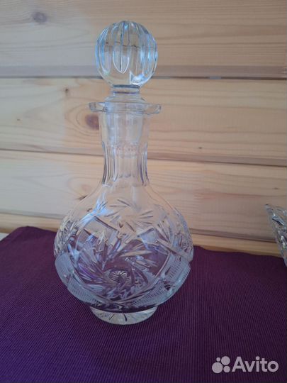 Хрусталь СССР графин ваза розетки