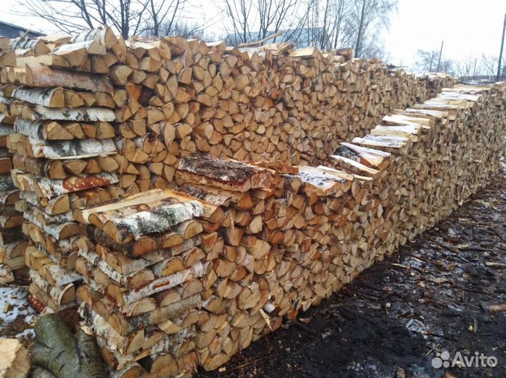 Дрова березовые колотые