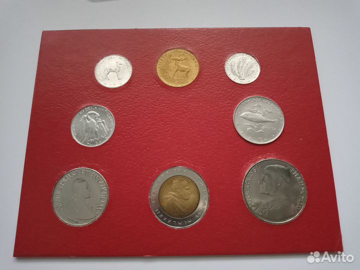 Ватикан набор монет 1977 г