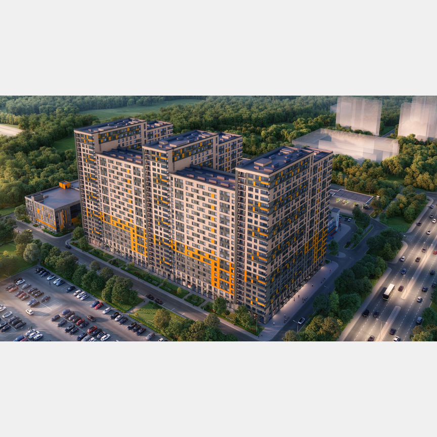 3-к. апартаменты, 61,4 м², 21/24 эт.