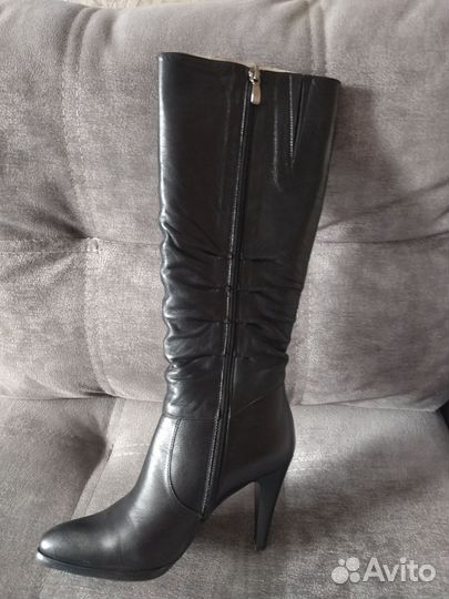 Сапоги демисезонные женские натуральная кожа