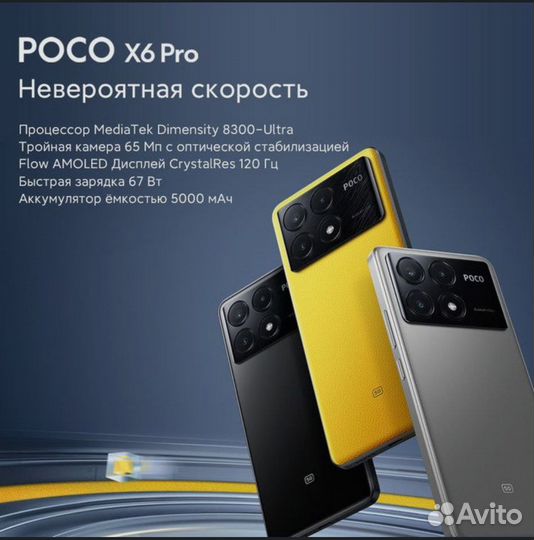 Xiaomi Poco X6 Pro, 8/256 ГБ