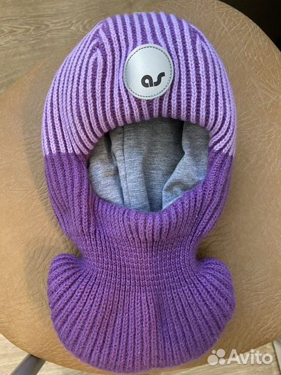 Тёплая шапка-шлем 52р