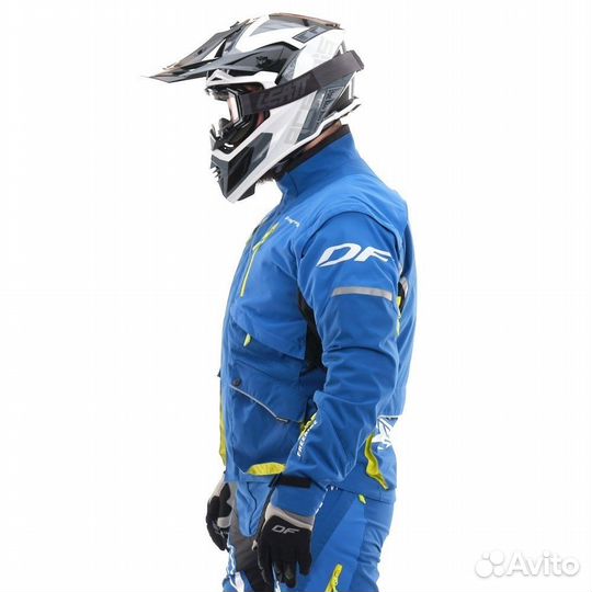 Куртка Эндуро Freeride DF Blue-Yellow 2023