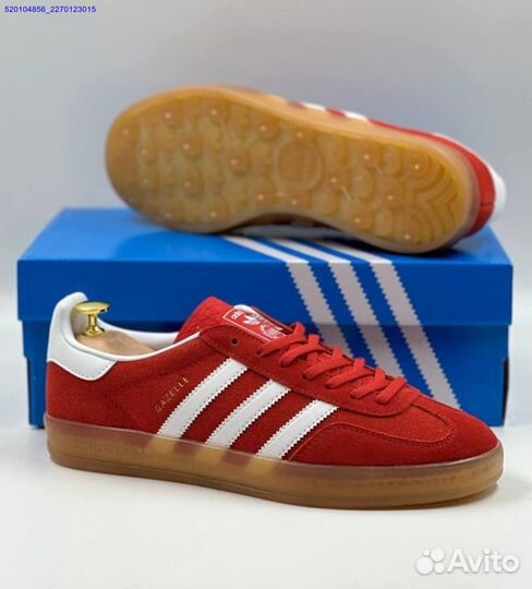 Кроссовки Adidas Gazelle Red (Арт.37597)