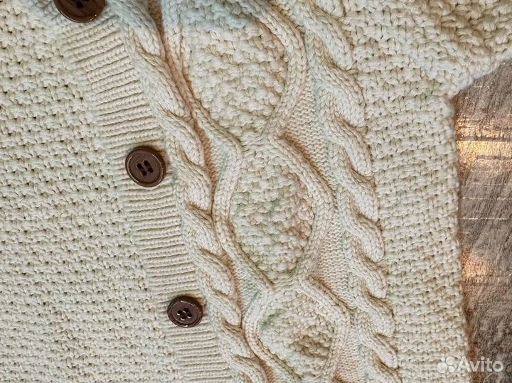 Вязаный детский комбинезон 74