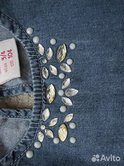 Поатье джинсовое 104 размер