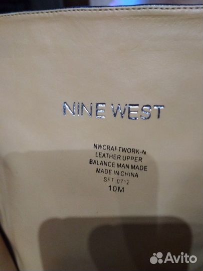 Брендовые сапоги Nine West новые натур кожа