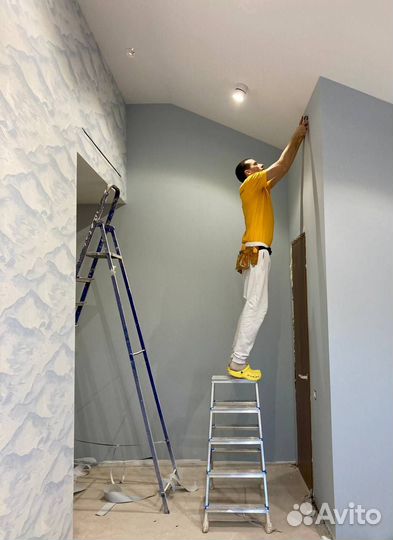 Поклейка обоев шпаклевка штукатурка укладка ламина