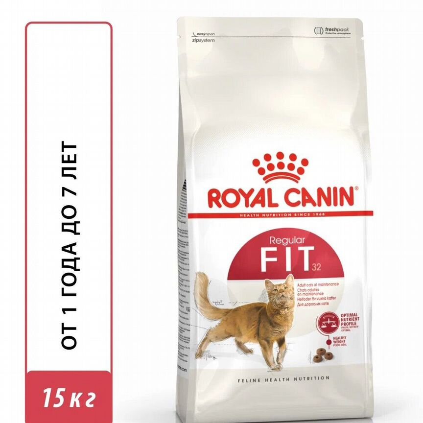 Корм Royal Canin Fit 32 для умеренно активных коше