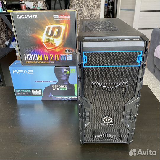 Игровой компьютер Intel i3-9100F/16Gb/GTX1060