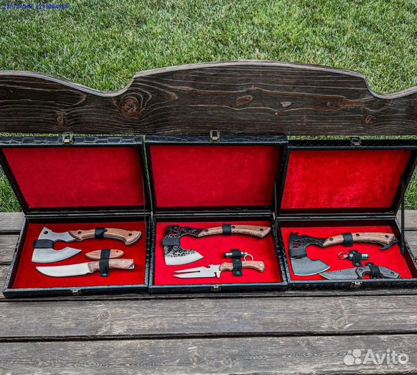 Топор нож подарочный футляр (Арт.31017)