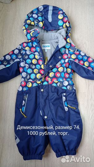 Комбинезон демисезонный 74