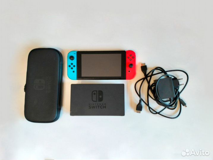 Nintendo switch rev2 прошитая 64 gb