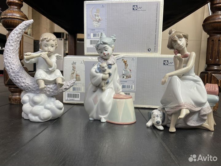 Фарфоровые статуэтки Lladro с коробками