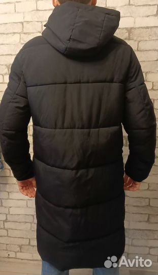 Пальто мужское с капюшоном