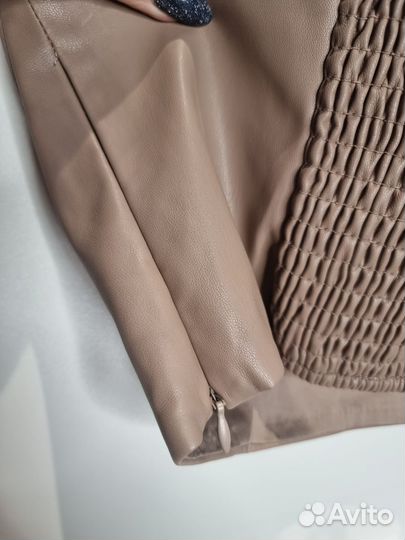 Кожаный топ Zara