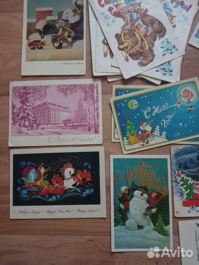 Новогодние открытки СССР