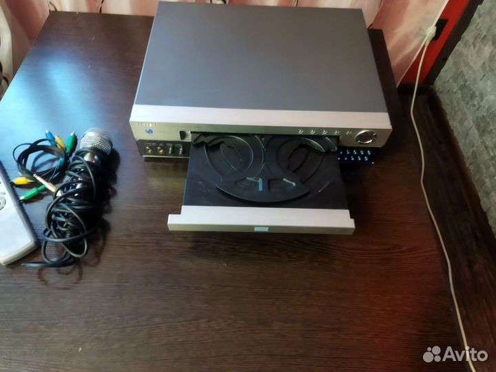 Dvd плеер samsung с тремя дисками, караоке