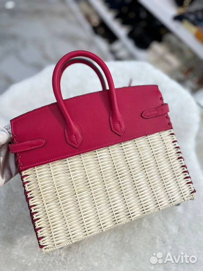 Сумка Hermes Birkin 25 соломенная