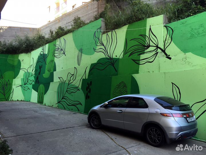 Роспись стен Сочи. Граффити. Художник по росписи