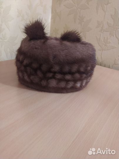 Шапка норковая женская