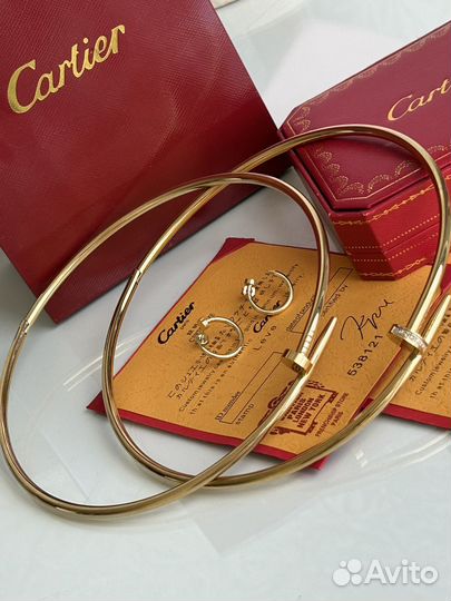 Чокер cartier гвоздь премиум