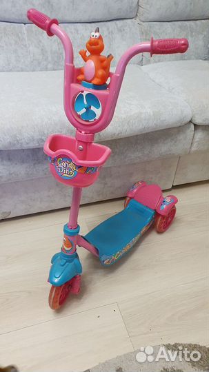 Трехколесный самокат Kreiss Candy Dino