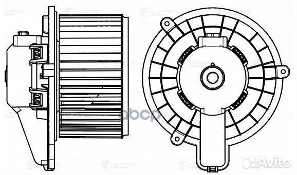 Э/вентилятор отоп. для а/м Haval H9 (17) luzar