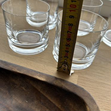 Стаканы стеклянные подсвечники декор 6 шт