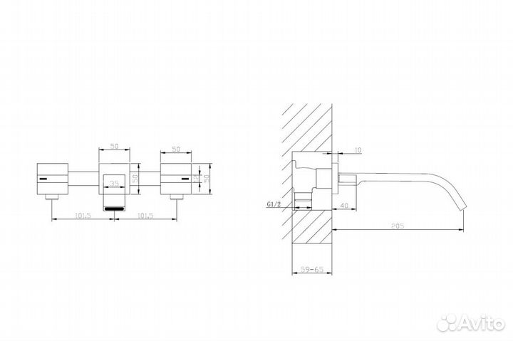 Abber AF8612B Смеситель