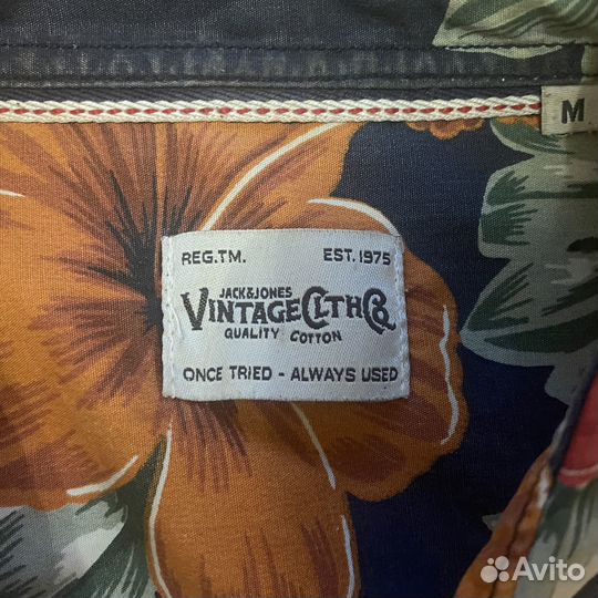 Винтажная гавайская рубашка Jack&Jones