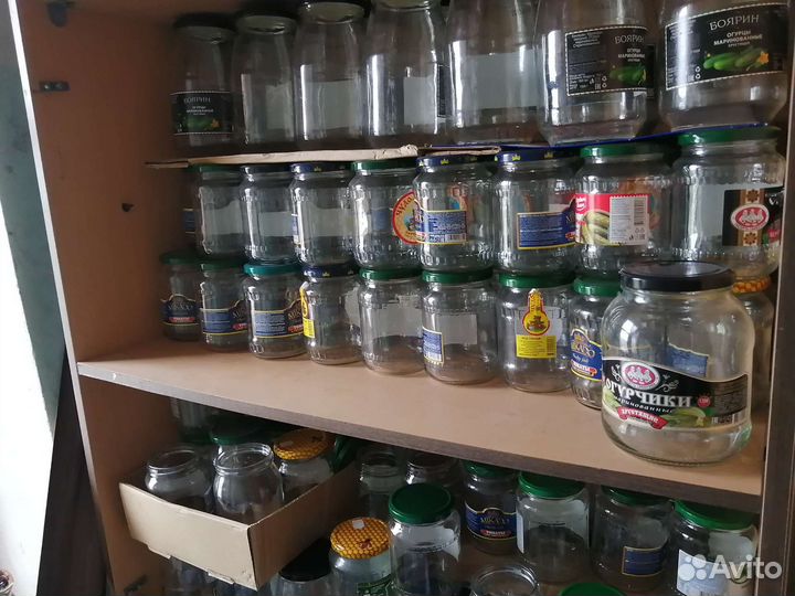 Банки стеклянные литровые с крышкой