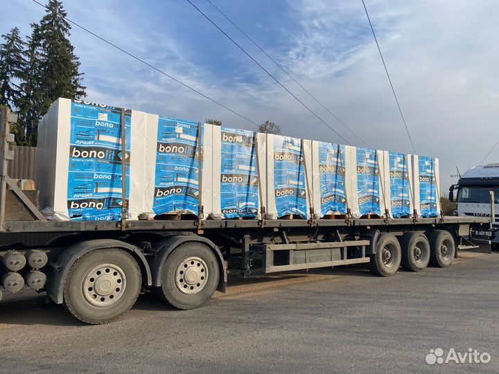 Газоблоки с завода Бонолит