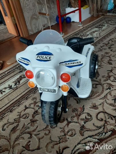 Мотоцикл детский электрический