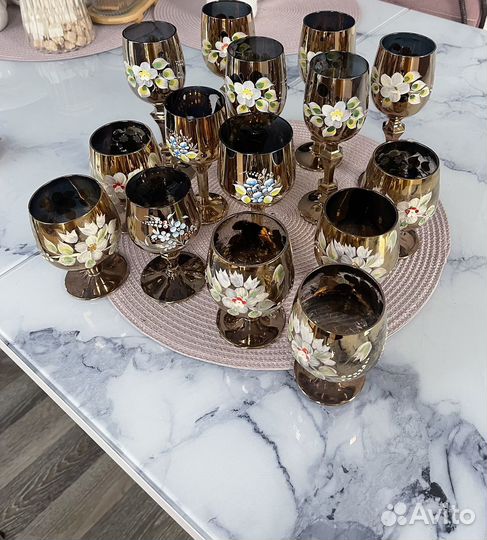 Фужеры богемия