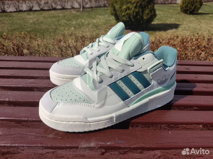 Кроссовки Adidas Forum Exhibit Low White Green