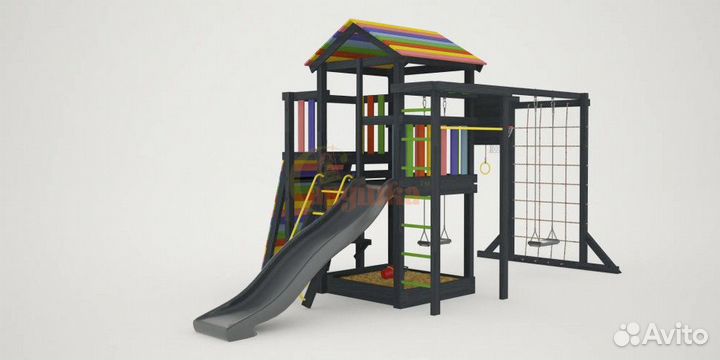 Детская площадка Савушка 4 (black edition)