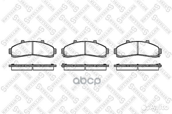 582 002B-SX колодки дисковые пMazda B-serie 95