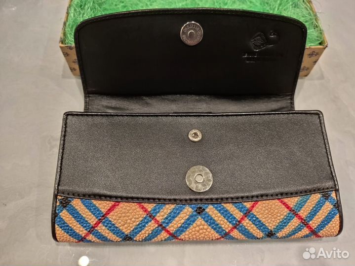Кошелёк новый женский большой кожа ската