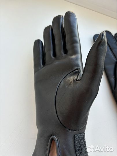 Перчатки женские кожаные Италия