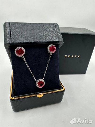 Серьги,кулон Graff